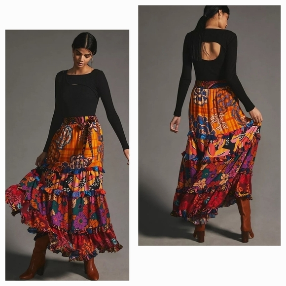 FARM Rio Dresses & Skirts - Farm Rio‎ Tiered Wrap Skirt